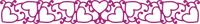 Billede: skæreskabelon border tangled hearts B143, 25x203mm, cheery lynn, tilbud, førpris kr. 90,- nupris 