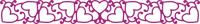 Billede: skæreskabelon border tangled hearts B143, 25x203mm, cheery lynn, tilbud, førpris kr. 90,- nupris 