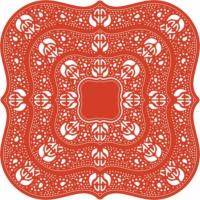Billede: skæreskabelon French Flair Doily Stacker DL177, cheery lynn, førpris kr. 162,- nupris