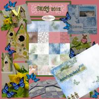 Billede: Ipis scrap og kort kit, maj 2012, 30,5x30,5 cm 11 ark incl. idehæfte