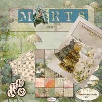Billede: Ipis scrap og kort kit, marts 2013, 11 ark incl. idehæfte