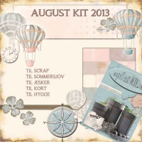 Billede: IPIS SCRAP & KORT KIT 30,5x30,5 CM 11 ARK AUGUST 2013 + IDÉHÆFTE