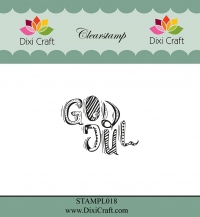 Billede: DIXI CRAFT CLEARSTAMP “God Jul” STAMPL018, 4,2x3,3cm, førpris kr. 16,00, nupris