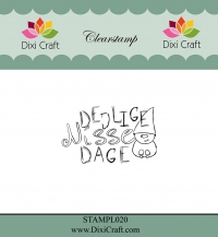 Billede: DIXI CRAFT CLEARSTAMP Dejlige Nissedage,  STAMPL020, 4,8x3cm, førpris kr. 16,00, nupris
