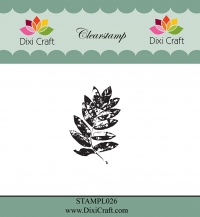 Billede: DIXI CRAFT CLEARSTAMP “Leaf” STAMPL026, 2,8x4,3cm, førpris kr. 12,00, nupris