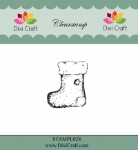 Billede: DIXI CRAFT CLEARSTAMP “Christmas Sock” STAMPL028, 3,3x3,8cm, førpris kr. 12,00, nupris