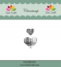 Billede: DIXI CRAFT CLEARSTAMP “Hearts” STAMPL029, 2,5x3,5cm, førpris kr. 12,00, nupris