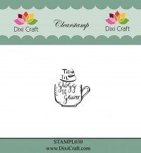 Billede: DIXI CRAFT CLEARSTAMP “Danish Text”, Tid til gløgg og gaver, STAMPL030, 2,8x3cm, førpris kr. 12,00, nupris