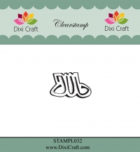 Billede: DIXI CRAFT CLEARSTAMP “Jul” STAMPL032, Jul, 3x4,5cm, førpris kr. 12,00, nupris