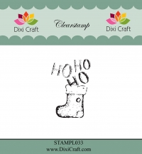 Billede: DIXI CRAFT CLEARSTAMP “Ho ho ho” STAMPL033, 3x4,5cm, førpris kr. 12,00, nupris