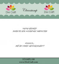 Billede: DIXI CRAFT CLEARSTAMP VIGTIG BESKED DIREKTE FRA NISSERNES VÆRKSTED PSSST.... DET ER VORES HEMMELIGHED!!, STAMPL100, 6,4x0,8 & 5,4x0,8cm
