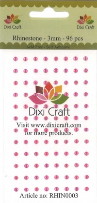 Billede:  Dixi Craft Rhinsten 3mm RHIN0003 Pink
