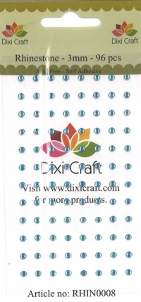 Billede: Dixi Craft Rhinsten 3mm RHIN0008 Babyblå
