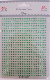 Billede: Dixi Craft Rhinsten 3mm RHIN0035 Limegrøn