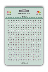 Billede: DIXI CRAFT RHINSTEN 3MM 500 stk RHIN0051 Shiny silver