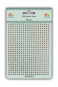 Billede: DIXI CRAFT RHINSTEN 3MM 500 stk RHIN0053 Bronze