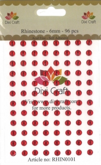 Billede:  Dixi Craft Rhinsten 5mm RHIN0101 Julerød
