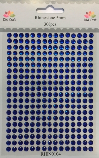Billede: DIXI CRAFT RHINSTEN 5MM 300 stk RHIN0104 Mørke blå