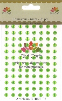Billede: Dixi Craft Rhinsten 6mm RHIN0135 Limegrøn