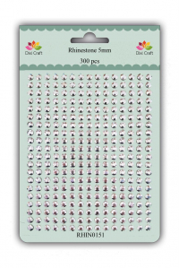 Billede: DIXI CRAFT RHINSTEN 5MM 300 stk RHIN0151 Shiny Silver