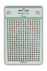 Billede: DIXI CRAFT RHINSTEN 5MM 300 stk RHIN0152 Antique Silver