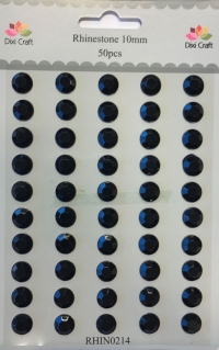 Billede: DIXI CRAFT RHINSTEN 10MM 50 stk RHIN0214 Sort