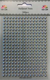 Billede: DIXI CRAFT HALVPERLER 5MM 300 stk PEARL0157 Sølv