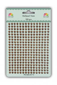 Billede: DIXI CRAFT HALVPERLER 5MM 300 stk PEARL0172 Bronze