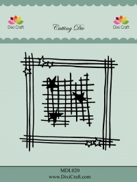 Billede: skæreskabelon DIXI CRAFT DIES “Star Frame” MDL020, 11,3x11,2cm, førpris kr. 96,00, nupris