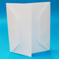 Billede: Kuverter 100 stk DL FUGTGUMMIERET (ikke selvklæbende), 110x220mm - Passer til Slimcards