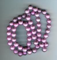 Billede: dragé glasperle 10mm rosa ca. 80 stk.