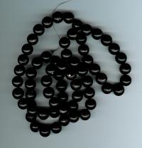 Billede: dragé glasperle 12mm mørk brun ca. 70 stk.