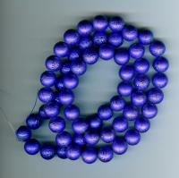 Billede: dragé glasperle 12mm violet ca. 70 stk.