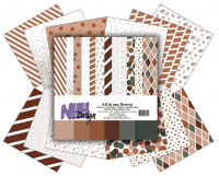 Billede: NHH Paperpad 30,5x30,5cm All in one - Brown, NHHP516, 12 ark dobbeltsidet