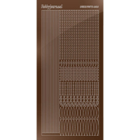 Billede: serie 3 brun spejl, hobbydots, førpris kr. 7,- nupris