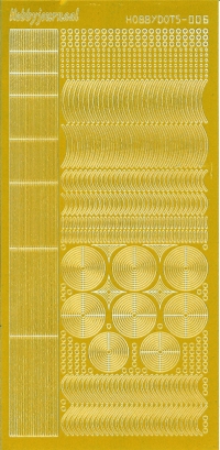 Billede: serie 6 gul spejl hobbydots stickers