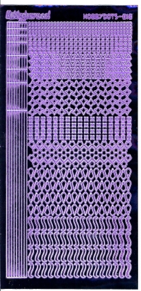 Billede: serie 13 violet spejl hobbydots stickers