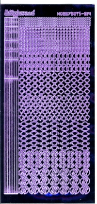 Billede: serie 14 violet spejl hobbydots stickers