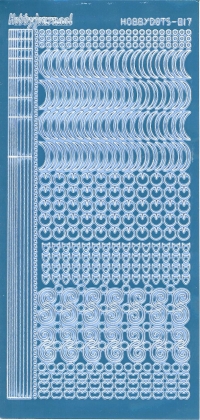 Billede: serie 17 iceblue spejl hobbydots stickers