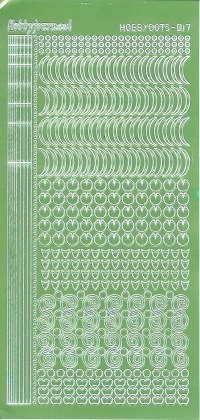 Billede: serie 17 appelgreen spejl hobbydots stickers