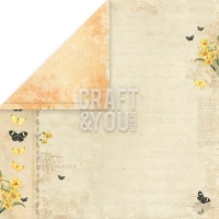 Billede: 1 ark CRAFT & YOU SCRAPBOOKING ARK 30X30CM, Spring Garden 03, CP-SG03, førpris kr. 8,- nupris