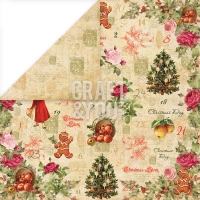 Billede: CRAFT & YOU SCRAPBOOKING ARK 30X30CM, Christmas Story-03, 1 ARK, CP-CS03, førpris kr. 8,- nupris