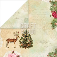 Billede: CRAFT & YOU SCRAPBOOKING ARK 30X30CM, Christmas Story-06, 1 ARK, CP-CS06, førpris kr. 8,- nupris