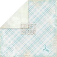 Billede: CRAFT & YOU SCRAPBOOKING ARK 30X30CM, FROZEN PAPER-01, 1 ARK, CP-FP01, førpris kr. 8,- nupris
