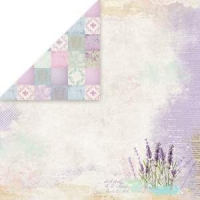 Billede: 1 ark CRAFT & YOU SCRAPBOOKING ARK 30X30CM, LAVENDER GARDEN-01, CP-LG01, førpris kr. 8,- nupris