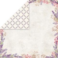 Billede: 1 ark CRAFT & YOU SCRAPBOOKING ARK 30X30CM, LAVENDER GARDEN-02, CP-LG02, førpris kr. 8,- nupris