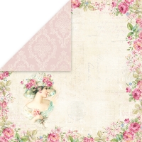 Billede: CRAFT & YOU SCRAPBOOKING ARK 30X30CM 1 ARK CP-BR01, dobbeltsidet, Bellissima Rosa