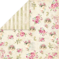 Billede: CRAFT & YOU SCRAPBOOKING ARK 30X30CM 1 ARK CP-BR06, dobbeltsidet, Bellissima Rosa