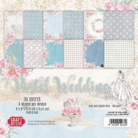Billede: CRAFT & YOU PAPIRPAKNING 15X15CM 36 ARK CPB-PW15, Pastel Wedding, førpris kr. 40,- nupris
