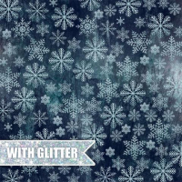 Billede: CRAFT & YOU SCRAPBOOKING ARK 30X30CM 1 ARK CP-NW08, North Wind, Glitter overflade